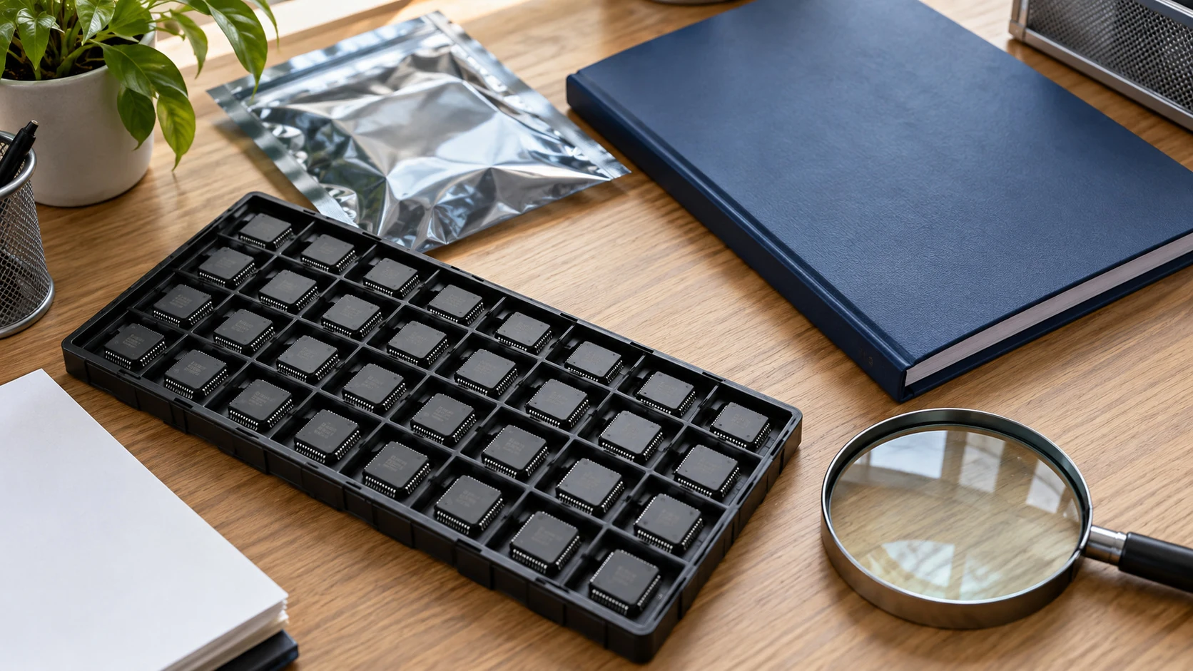 电子物料与采购资料核对场景示意